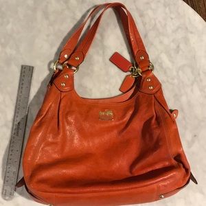 Fun Orange genuine coach bag